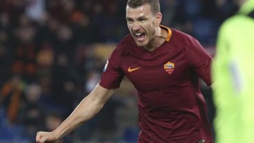 HASIL LIGA CHAMPIONS: AS Roma Ke Perempat Final, Edin Dzeko Pahlawan