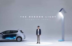 Baterai Bekas Nissan Leaf Nyalakan Lampu Kota Namie