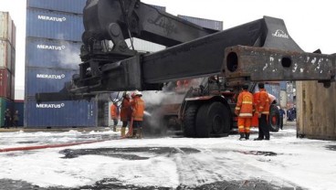 GINSI : Kebakaran Alat Bongkar Muat MTI Membuat Pemilik Barang di Priok Cemas