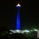 Tugu Monas Jadi Biru di Malam Hari, Ada Apa Ya?