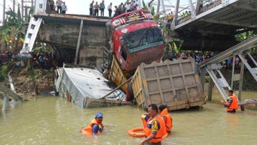 Jembatan Babat-Widang Ambruk, Jembatan Darurat Disiapkan