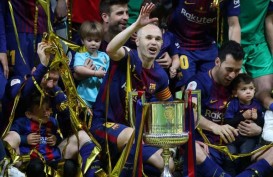 Iniesta Gemilang di Perpisahan, Barcelona Pesta Gol, Juara Copa del Rey