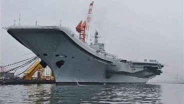 Kapal Induk Pertama China Mulai Uji Laut