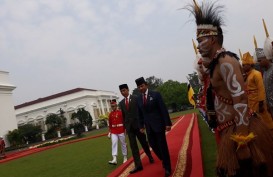 Jokowi-Sultan Hassanal Bolkiah Kompak Pakai Jas Motif Kotak-Kotak