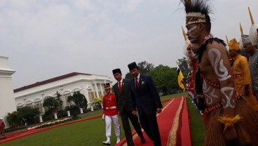 Jokowi-Sultan Hassanal Bolkiah Kompak Pakai Jas Motif Kotak-Kotak