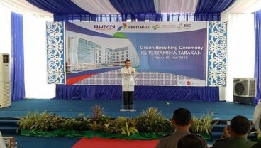 Rini Soemarno Groundbreaking RS Pertamina di Tarakan