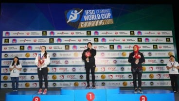 Aries Susanti Rahayu Raih Juara Dunia Panjat Tebing di China 