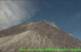 Gunung Merapi Batuk, Hujan Abu Vulkanik Hingga Radius 12 Kilometer dari Puncak