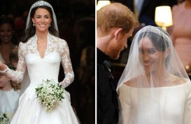 Ini Perbedaan Gaun Pengantin dan Riasan Meghan Markle-Kate Middleton