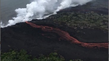 ERUPSI KILAUEA: Aliran Lava Dekati Area Pembangkit Listrik Tenaga Panas Bumi di Hawaii