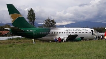 Mesin Jet Copot, Pesawat Kargo Jayawijaya Dirgantara Tergelincir di Wamena