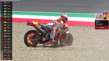 MotoGP Italia: Marquez Tergelincir di Lap 5 dan Podium pun Sirna