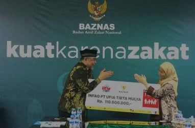 Ufia Tirta Mulia Donasikan Dana Pelanggan