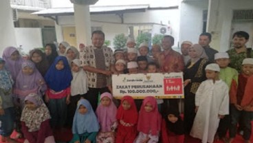 PT Jamkrindo Syariah Salurkan Zakat Perusahaan Rp100 Juta