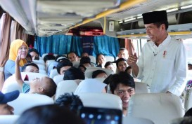 Presiden Jokowi Sapa Pemudik di Terminal Bus Baranangsiang Bogor