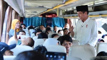 Presiden Jokowi Sapa Pemudik di Terminal Bus Baranangsiang Bogor