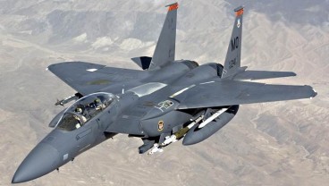 F-15 Amerika Serikat Jatuh di Okinawa