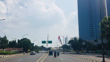 Foto Sepinya Jakarta Jelang Lebaran 