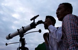 Tim Observatorium Bosscha Amati Hilal di Lembang