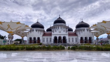 BERITA FOTO: Menikmati Kemegahan Masjid Raya Baiturrahman Banda Aceh Bernilai Rp458 Miliar