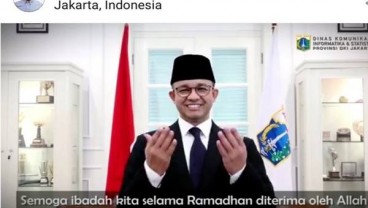 Ucapan Selamat Lebaran Tanpa Suara dari Anies Baswedan