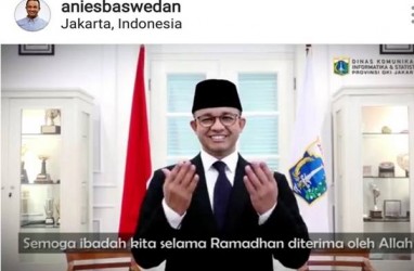 Ucapan Selamat Lebaran Tanpa Suara dari Anies Baswedan