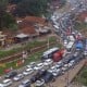 Jalur Selatan Lintas Nagreg Macet Pada Tengah Malam Ini