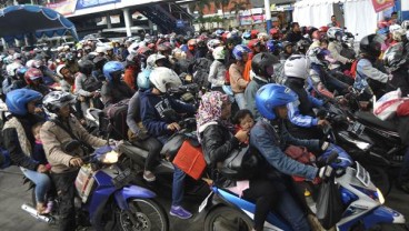 MUDIK LEBARAN 2018: Jalur Lintas Sumatera di Pekanbaru-Dumai Dipadati Pemotor