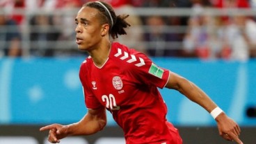 PIALA DUNIA 2018: Rayakan Ulang Tahun, Yussuf Poulsen Cetak Gol Kemenangan Denmark