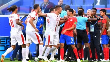 PIALA DUNIA 2018: Gol Semata Wayang Kolarov Bawa Serbia Bungkam Kosta Rika