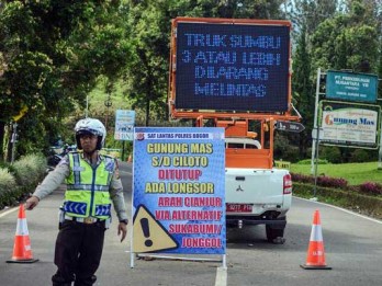 ARUS BALIK LEBARAN 2018: Polres Cianjur Berlakukan Satu Arah menuju Bogor
