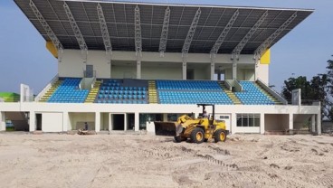 Kementerian PUPR Selesaikan Pembangunan Tribun Venue Voli Pantai di Palembang