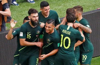 Hasil Piala Dunia 2018: Australia Imbangi Denmark Skor 1-1