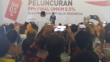 Presiden Jokowi Resmikan PPh Final 0,5% Bagi UMKM