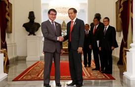 Menlu Jepang Kunjungi Presiden Jokowi di Istana Merdeka