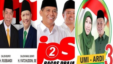 Quick Count Final Pilbup Tegal: Umi-Ardi 71 Persen, Bagas-Drajad 20 Persen, Rusbandi-Fatchuddin 9 Persen