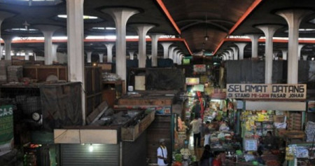 Pasar Johar, Semarang, sebelum terbakar./Antara