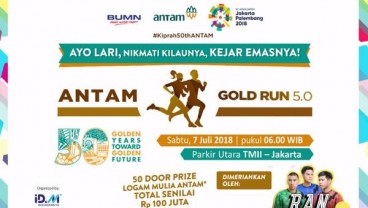 Ulang Tahun Emas, Antam Gelar “Gold Run 5.0” Pada 7 Juli di TMII