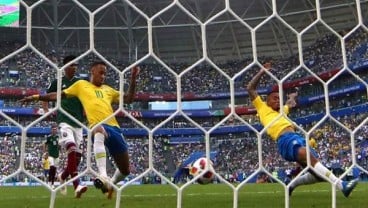 PIALA DUNIA 2018: Pukul Meksiko 2-0, Brasil Ke Perempat Final, Casemiro Absen