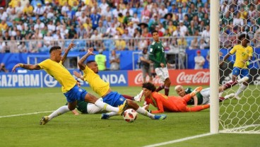 Hasil Brasil Vs Meksiko: Brasil ke Perempat Final, Neymar Bikin Satu Gol 