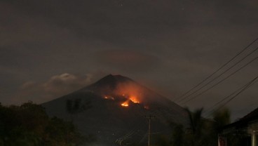 Seberapa Jauh Lontaran Lava Pijar Gunung Agung?