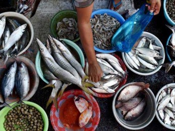 Harga Ikan Laut di Pasar Tradisional Bangka Naik Terimbas Cuaca