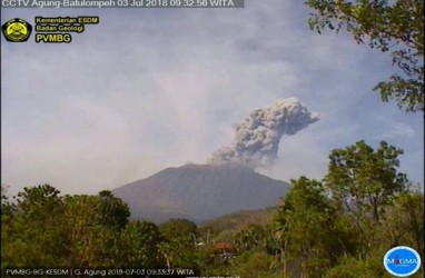 Tanaman Petani di Bangil dan Karangasem Rusak Terkena Abu Gunung Agung