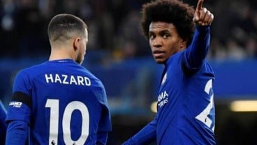 PIALA DUNIA 2018: Brasil vs Belgia,  Dua Gelandang Chelsea Perang: Willian vs Eden Hazard