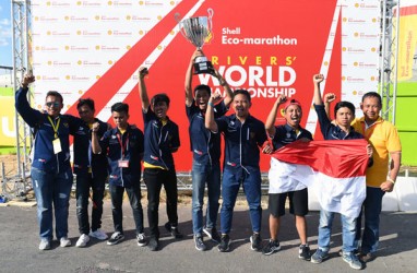 Sapuangin XI EVO Juara Balap di Shell Eco-Marathon 2018