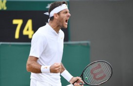 Hasil Tenis Wimbledon: Del Potro Lolos ke 8 Besar, Jumpa Nadal