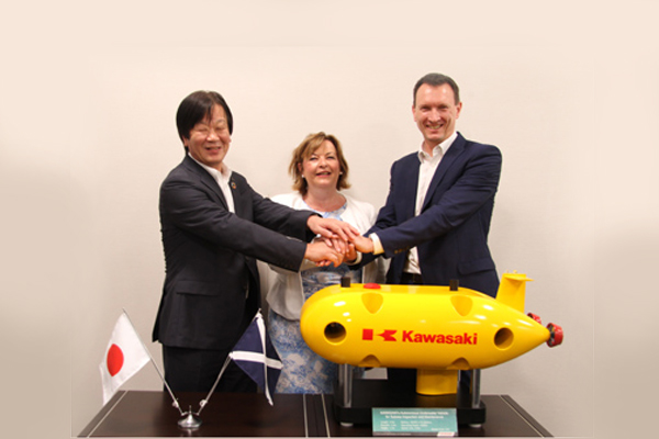 Kawasaki dan TUC Kembangkan Kendaraan Otonom Bawah Laut