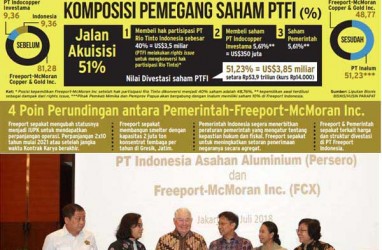 Dengan Rp55,6 Triliun, Inalum Kibarkan Merah Putih di Freeport