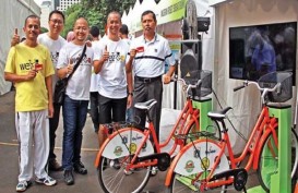 Sandi Luncurkan ‘Bike Sharing’ di Monas