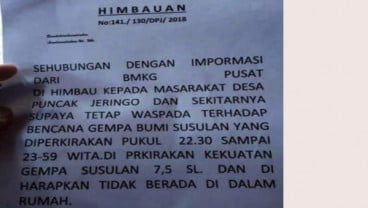 Fact or Fake: Tengah Malam akan Ada Gempa Susulan 7,5 SR Berpotensi Tsunami di Lombok?